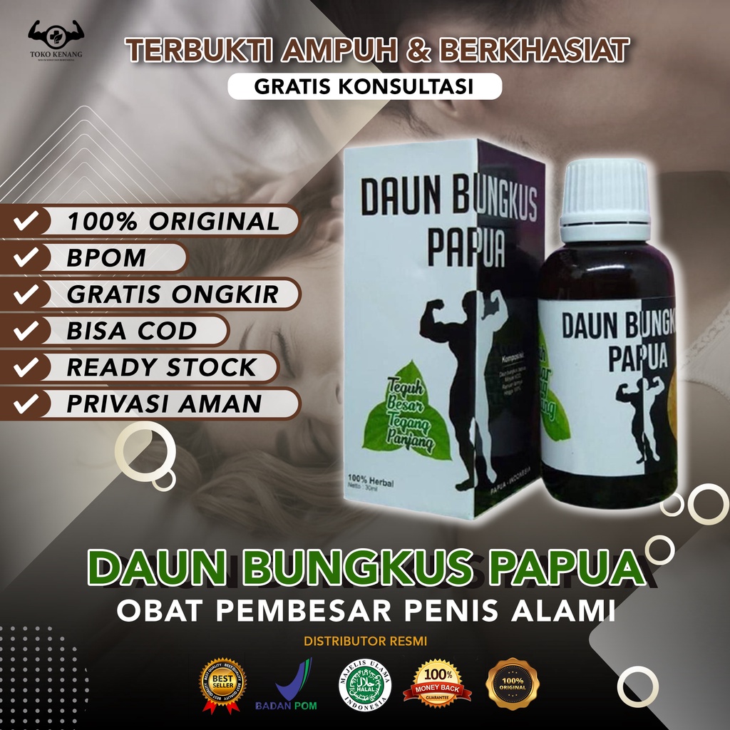 MINYAK DAUN BUNGKUS PAPUA ASLI ORIGINAL 100% MINYAK OLES OBAT KUAT MINYAK URUT PEMBESAR PENIS ALAMI