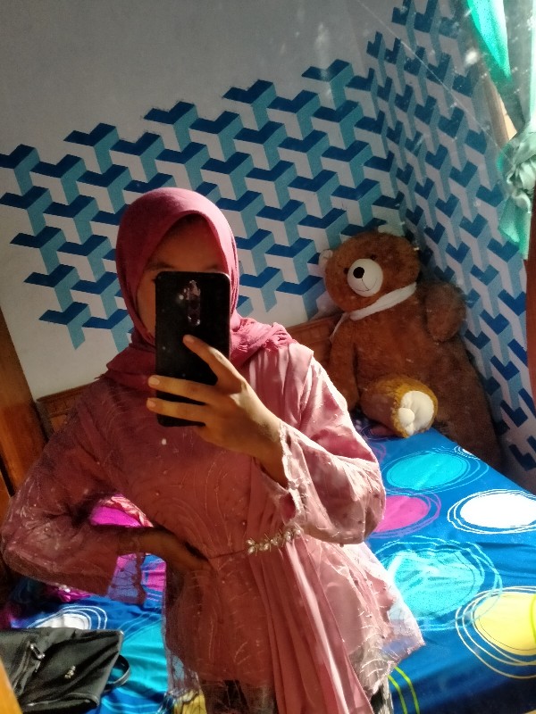 (ready Anak) Couple Batik Brokat Tulle Audi Marissa Payet Bunga