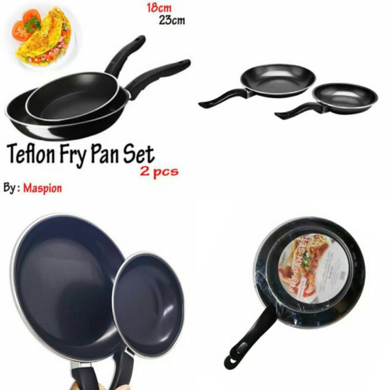 G13 - Frypan / teflon maspion set 2pcs