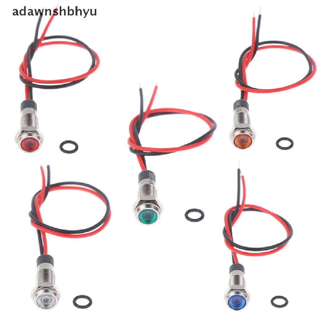 [adawnshbhyu] P67 Lampu Indikator Peringatan Logam led 6mm Anti Air 3v 5v 6v 12v 24v 220v