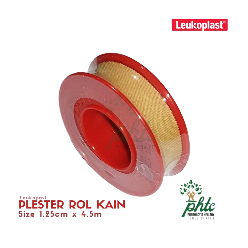 LEUKOPLAST Plester Coklat 1,25cm X 4,5m l Plaster Roll Kain Coklat Leukoplas 1,25cm x 4.5m