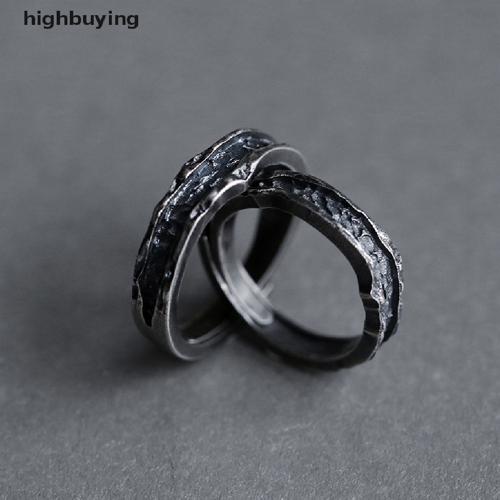 Hbid Cincin Handmade Gaya Retro Simple Untuk Pria / Wanita