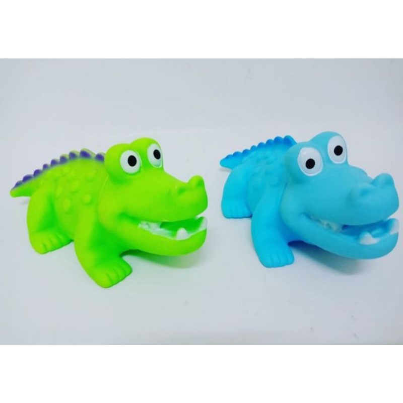 MAINAN KARET BINATANG BUAYA BISA BUNYI ENCIT