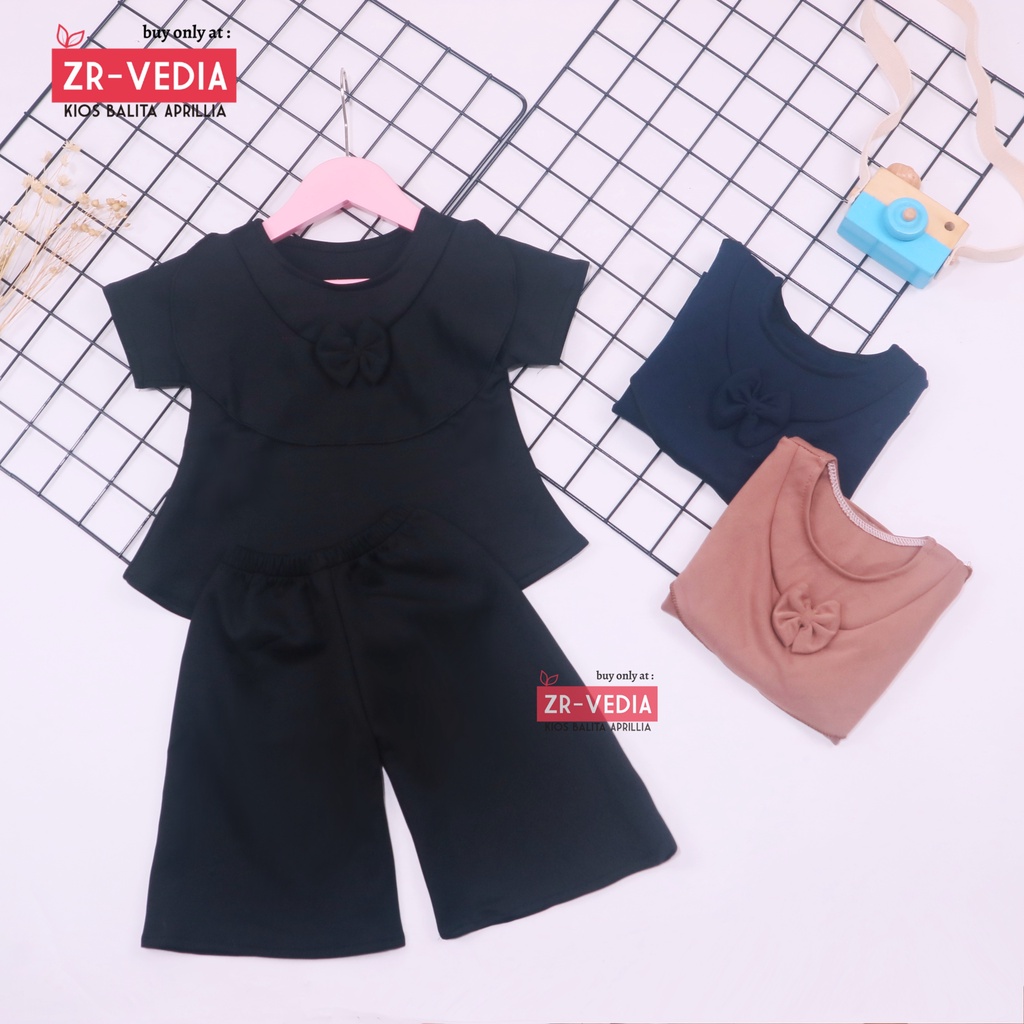 Set Kylie Anak uk 1-4 Tahun / Setelan Atasan Bawahan Kulot Perempuan Baju Perempuan Import