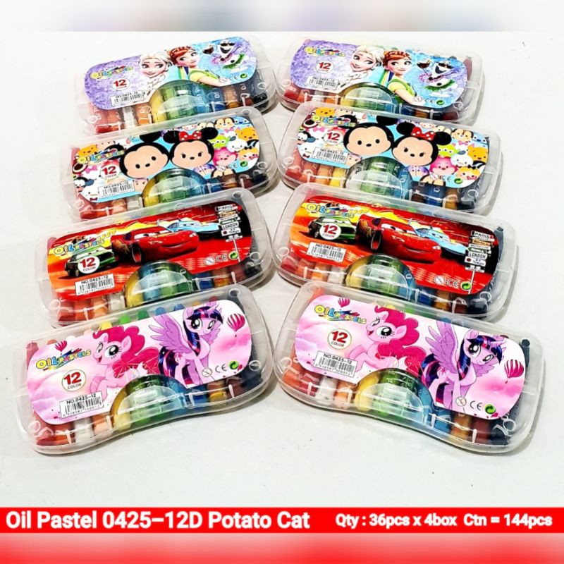 

CRAYON 12 WARNA KARAKTER NO.0425-12 / OIL PASTEL 12 COLOR