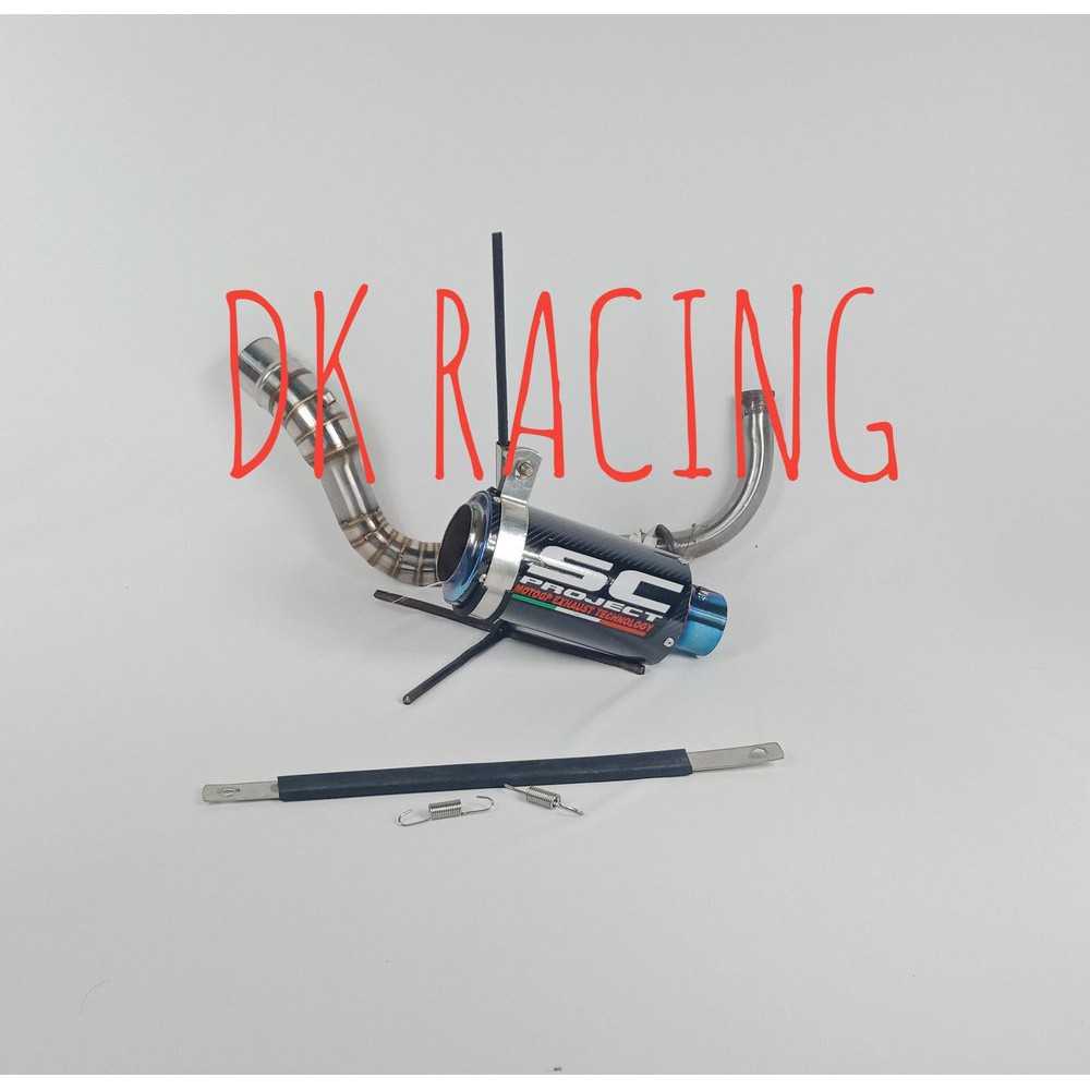 knalpot racing yamaha mio s sc carbon fullsystem high qua bac 99