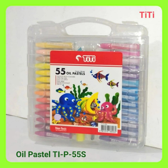 

PASTEL-DRY-OIL- CRAYON TITI 60 WARNA TI-P-55S. -OIL-DRY-PASTEL.