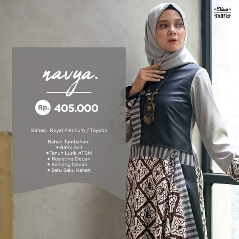 GAMIS ETNIK BATIK SHAFIY GBL NAVYA