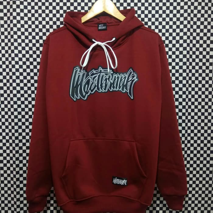 JAKET HOODIE WESTBROOK MERAH MARUN DISTRO Slayershop