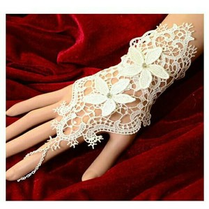 SARUNG TANGAN PESTA PENGANTIN RENDA LACE GLOVES KOSTUM PARTY