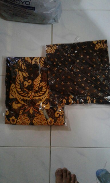 Batik Couple Katun Pria Wanita Gamis Ld 104 - 110 Terbaru 002