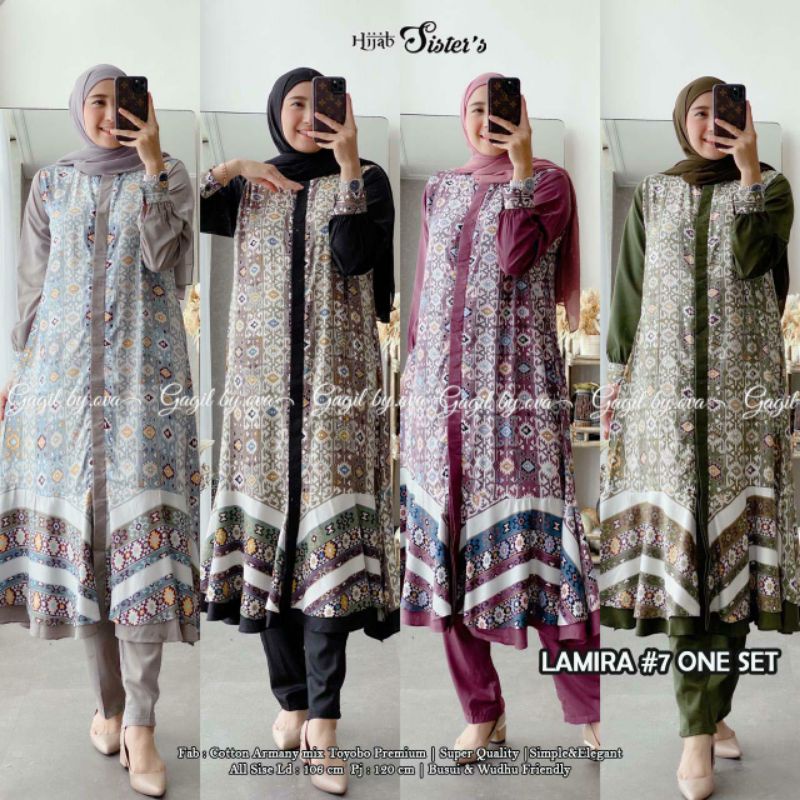 Lamira #4 Setelan Tunik + Celana Ori by Gagil