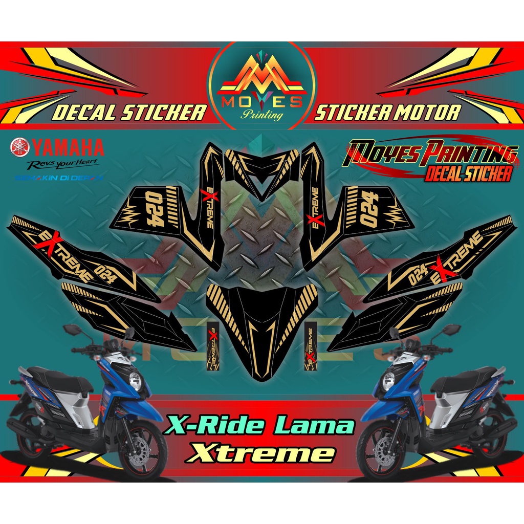 Stiker Decal X RIDE Old Full BOdy - Decal Yamaha X Ride