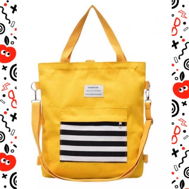 Tote Bag Choi - (Bisa ransel dan selempang)