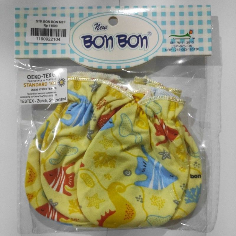 Sarung Tangan Kaki Bayi Motif New BON BON 1 Pasang SNI