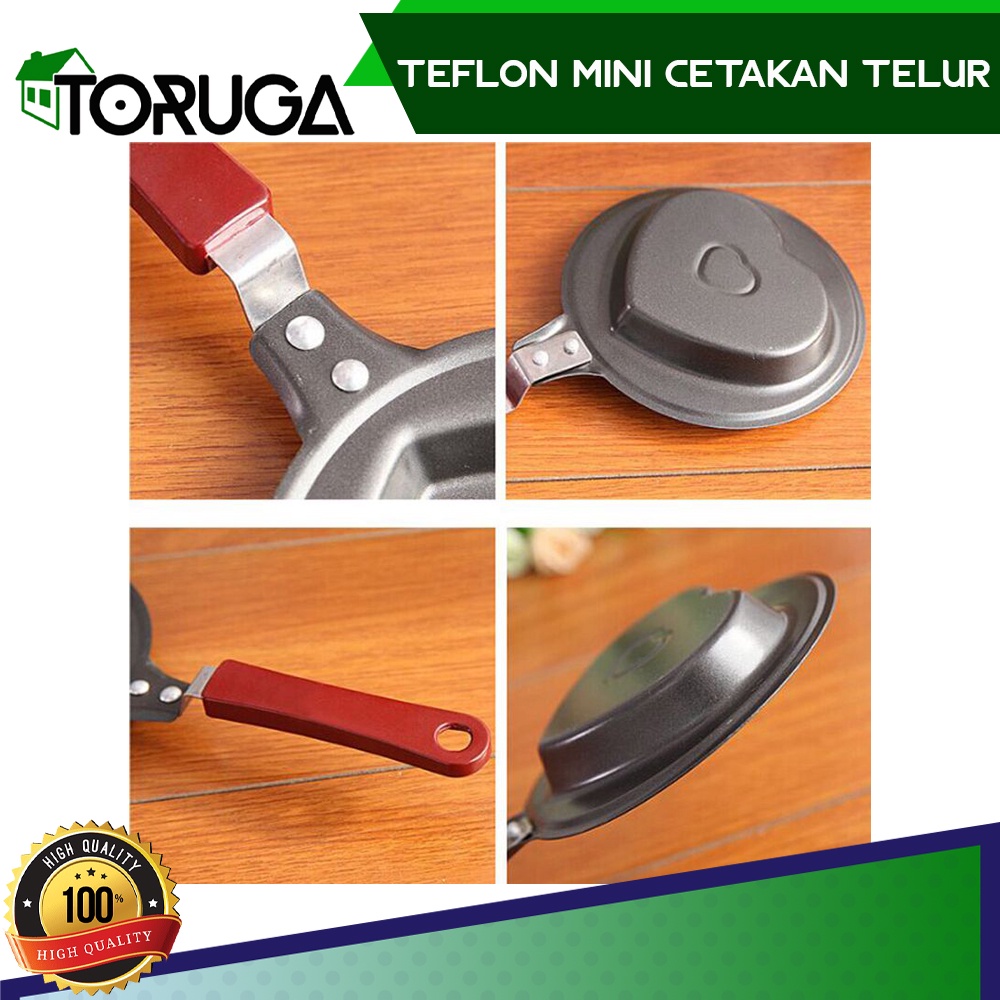 Teflon Mini Karakter Penggorengan Motif Anti Lengket Frying Pan Wajan Non Stick