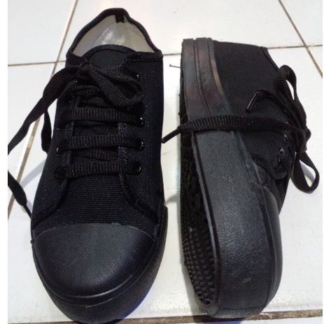 New Basket - Sepatu Sekolah Pria Wanita Dewasa Motif Pendek Tali Size 36 - 43