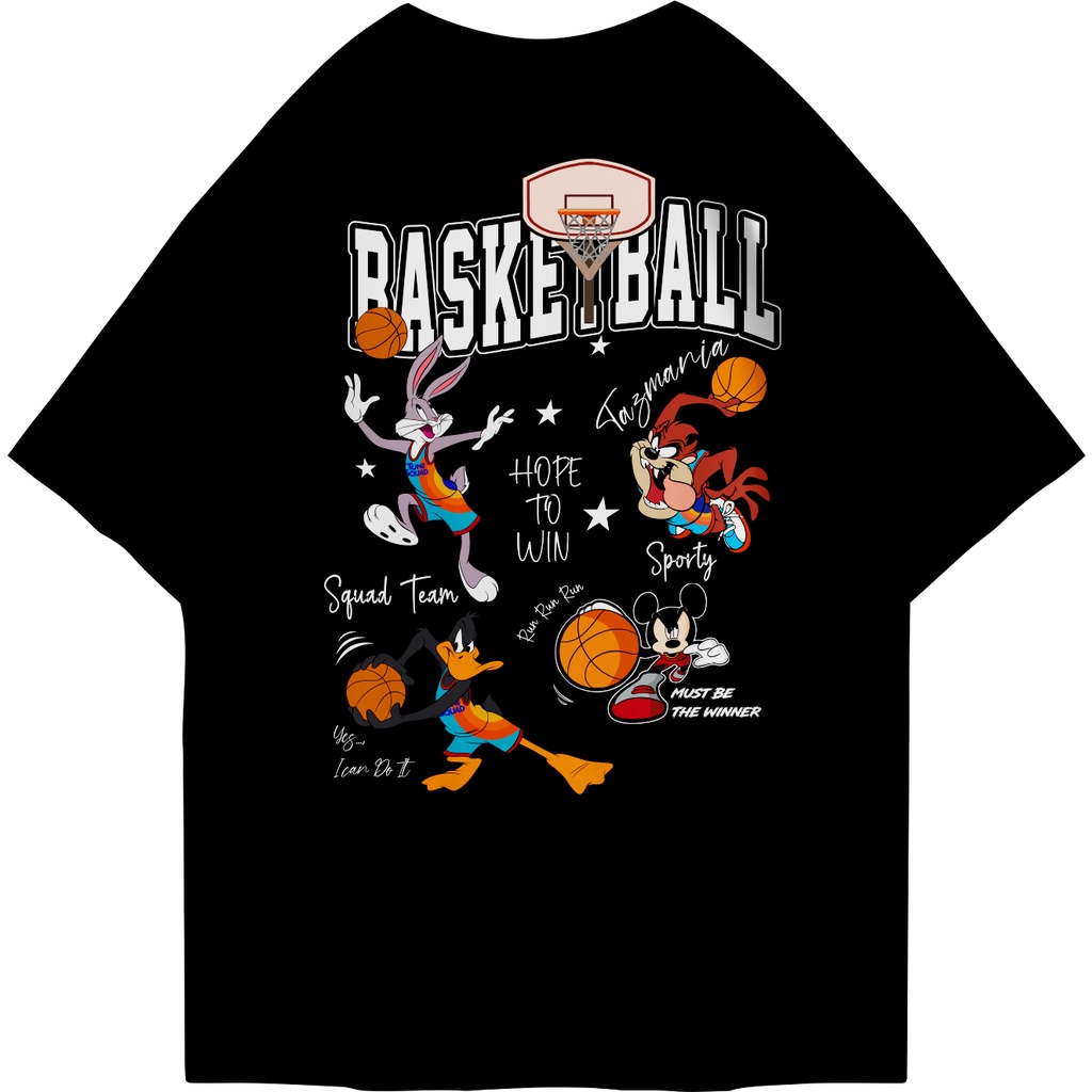 FIRSTLAST Oversized Tshirt Basketball | Kaos Oversize Pria dan Wanita