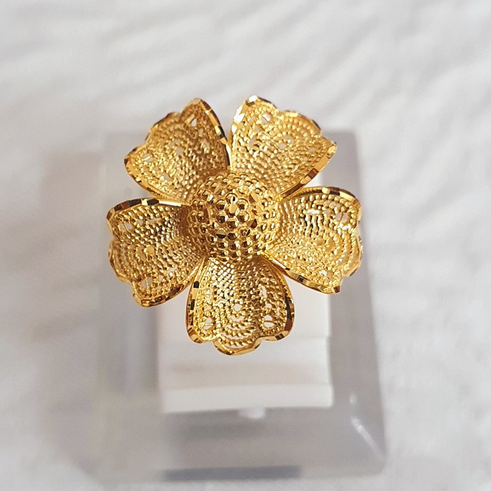 cincin model bunga kendarian ubs emas 70% 700 70 % variasi 1