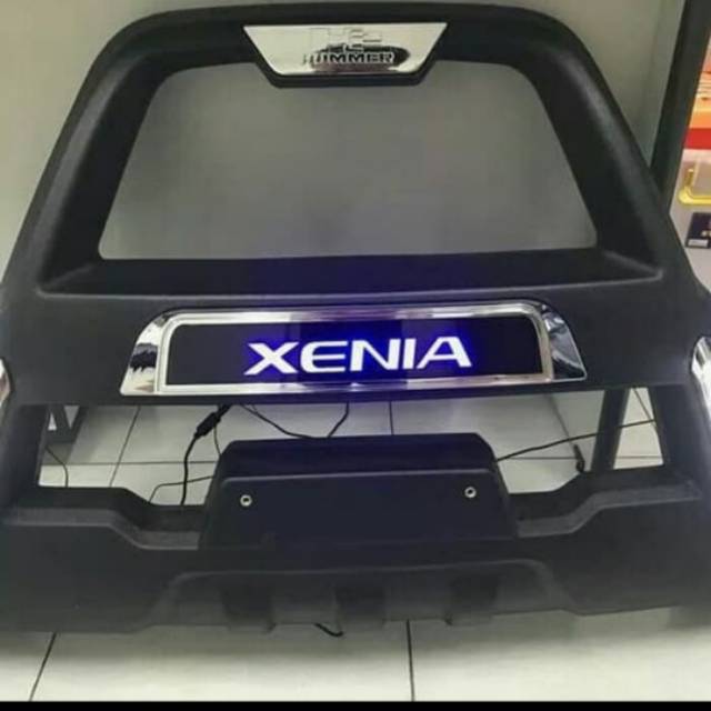 Tanduk depan bumper depan  mobil all new Avanza xenia hummer with led foxco