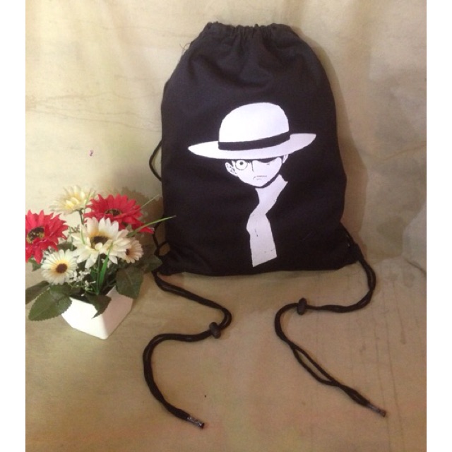 Tas Serut One piece/stringbag one piece/tas kuliah/tas sekolah/totebag one piece