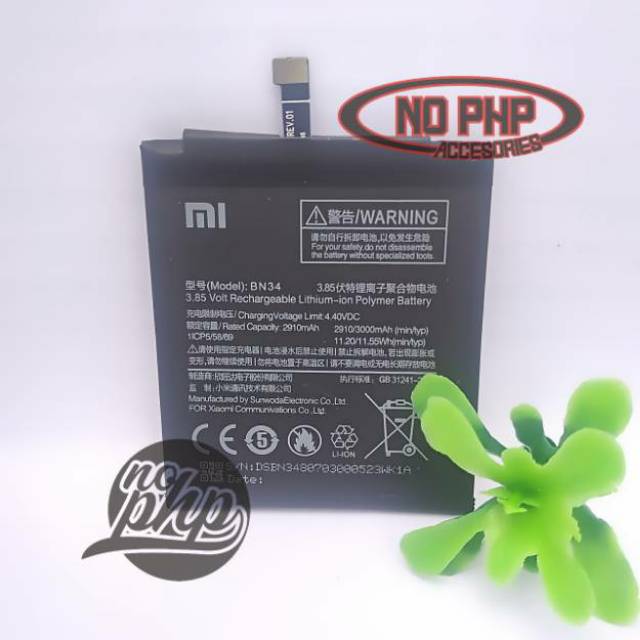 BATERAI BATRE XIAOMI REDMI 5A (BN34) ORIGINAL BATTERY BN34