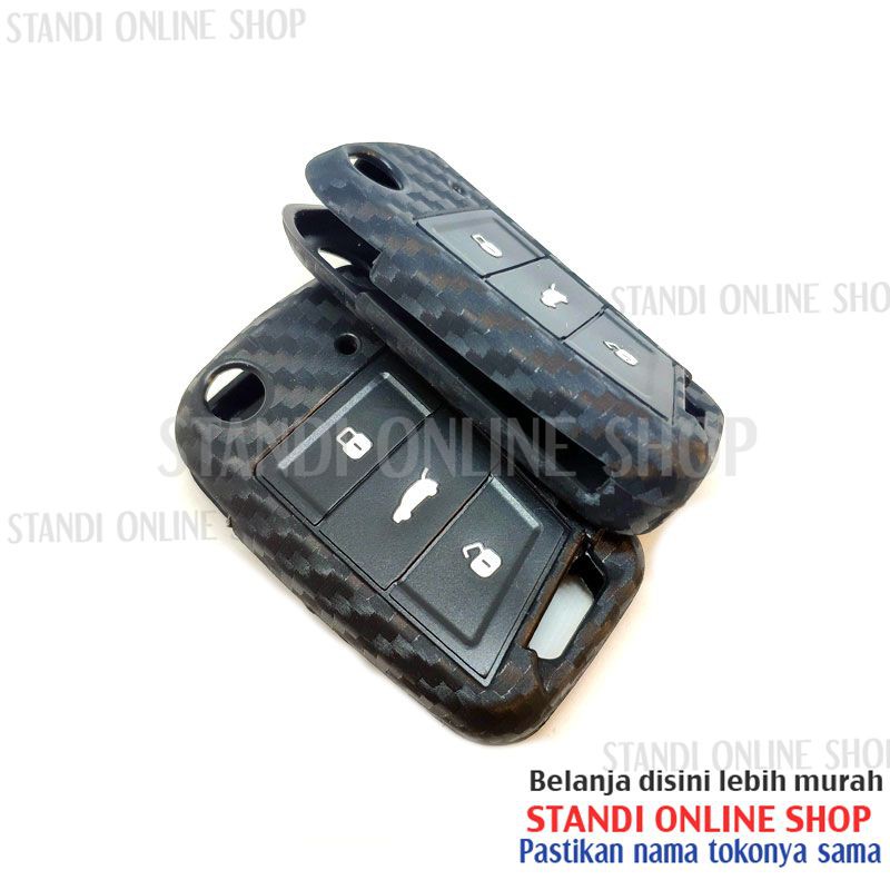 Kondom Kunci Silikon Carbon Remote Volkwagen VW Scirocco Polo Golf