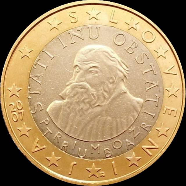KOIN EURO 1 Pict. COIN SLOVENIA 23.25 mm CIRCULLATED