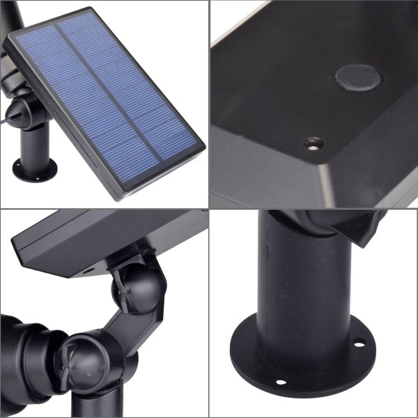 SL-50A - 200 Lumens Waterproof Solar 4 LED Outdoor Garden Spotlight