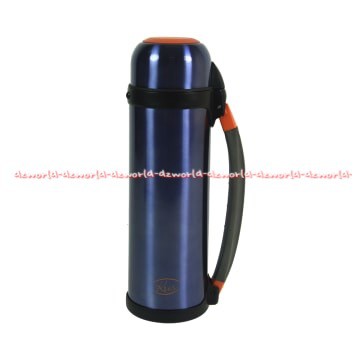 Kris Vacuum Flask 1.2Litter Graphite Thermos Termos Botol Minuman Botol Air 1,2 Liter 1.2L Tempat Minum Panas Dingin Tahan Lama Dark Blue Biru Doungker