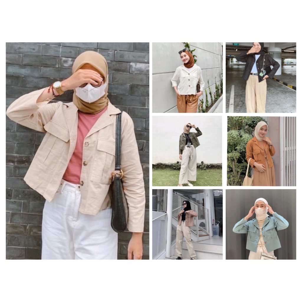 HUM - ZEC Jaket Linen Double Pocket / Talmy Linen Outer