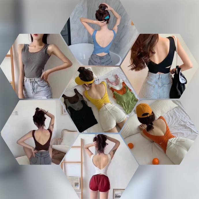 Promo Tahun Baru Tank Top Push Up Silang belakang 2055
