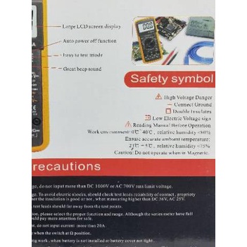 Multitester Digital DT 9205A / Avometer Digital DT-9205A / Multitester Digital Avometer Digital ←