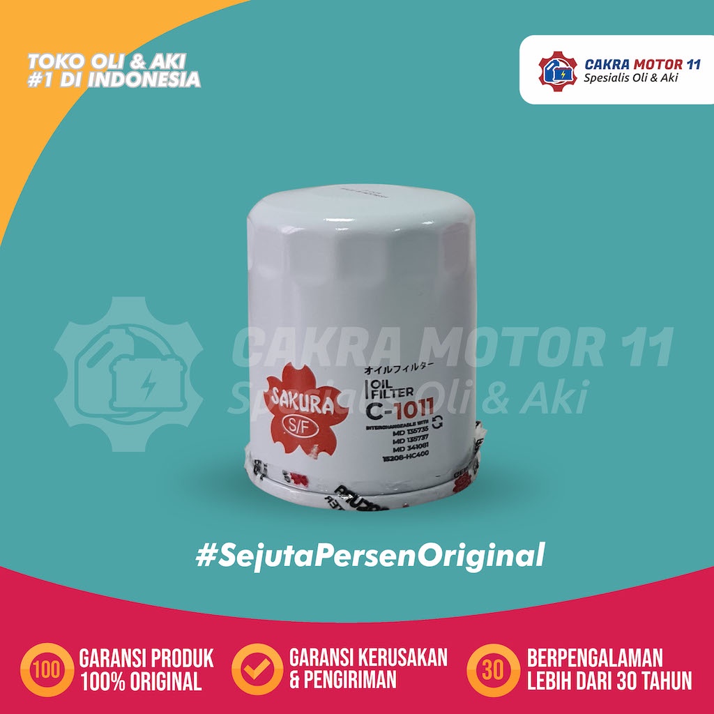 Honda Stream Oli Filter Sakura C-1011
