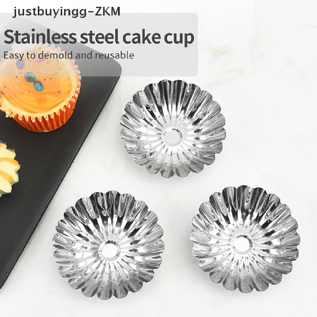 5 Pcs Cetakan Cupcake / Telur Bahan Stainless Steel