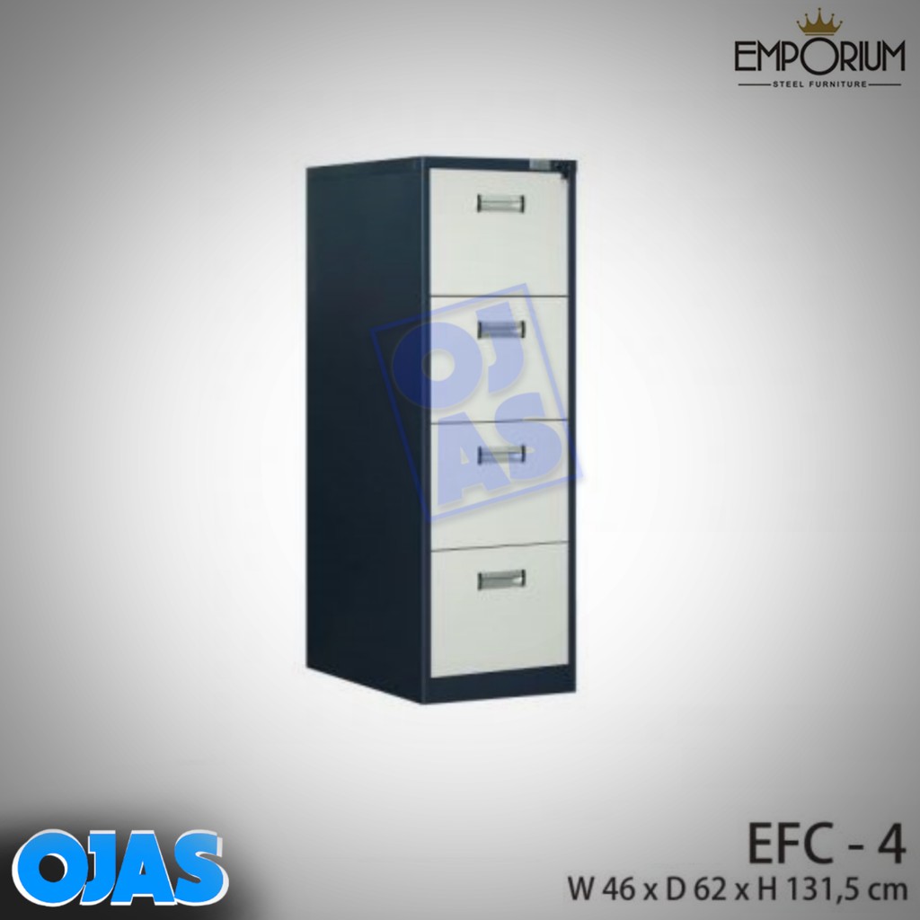 Lemari Arsip Besi Filing Cabinet 4 Laci Emporium Efc 4 Shopee Indonesia