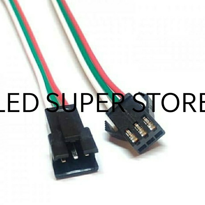 [100pc] Kabel socket DC SM 3 pin soket SM 3P DC Female Male Sepasang | Kabel JST Socket Konektor