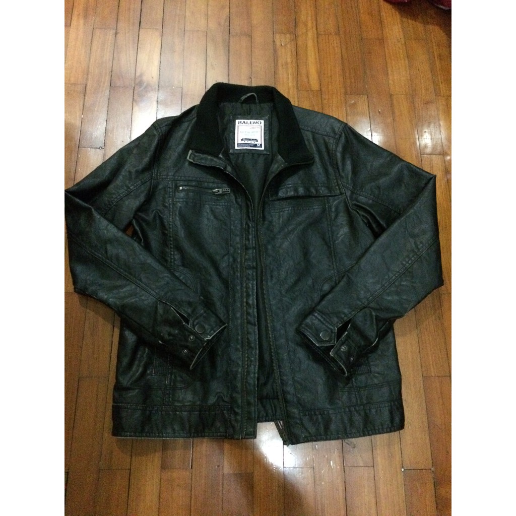 Jaket Kulit merk Baleno. Original. Size M. Secondhand kondisi masih bagus.