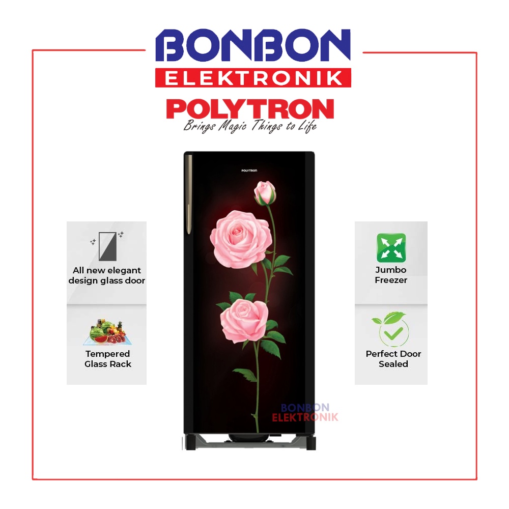 Polytron Kulkas 1 Pintu 180L PRA-18PLX/PRX 180 Liter PRA18PLX PRA18PRX