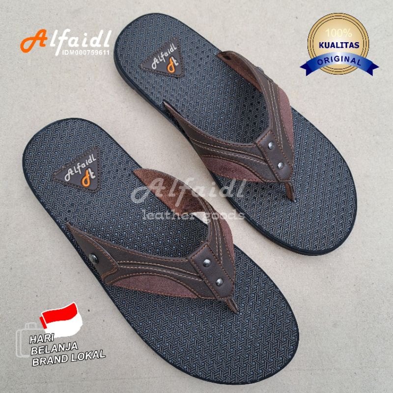 Sandal Pria Casual Sendal Jepit Cowok Kualitas Original Alfaidl