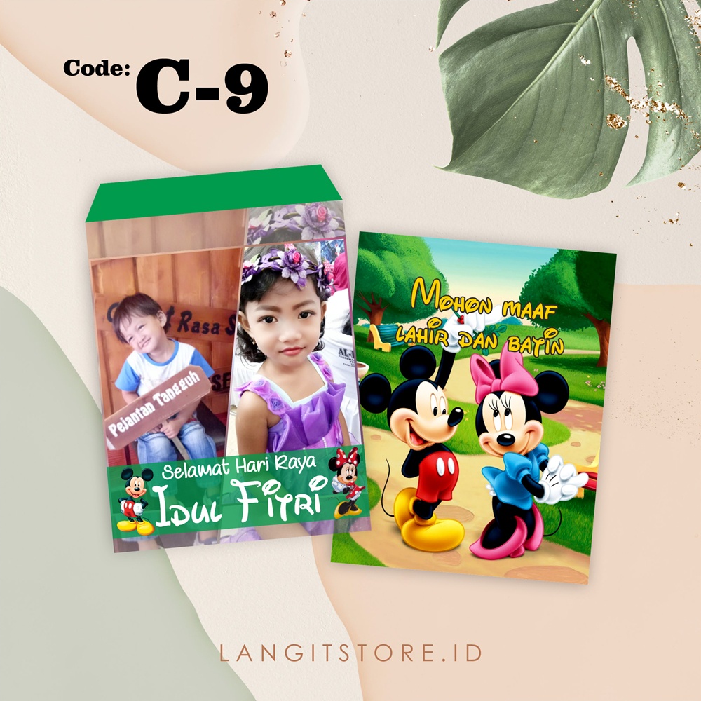 

C-9 AMPLOP LEBARAN / AMPLOP FOTO / AMPLOP CUSTOM / AMPLOP UNIK / ANGPAO LEBARAN / AMPLOP LUCU