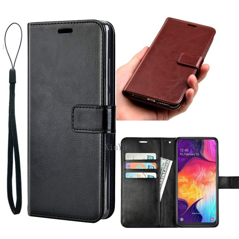 Flip Wallet Samsung A12 M12 A22 4G Flip Cover Leather Sarung HP Dompet Kulit