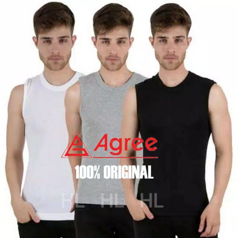 KAOS DALAM PRIA AGREE OBLONG TANPA LENGAN / TANKTOP AGREE