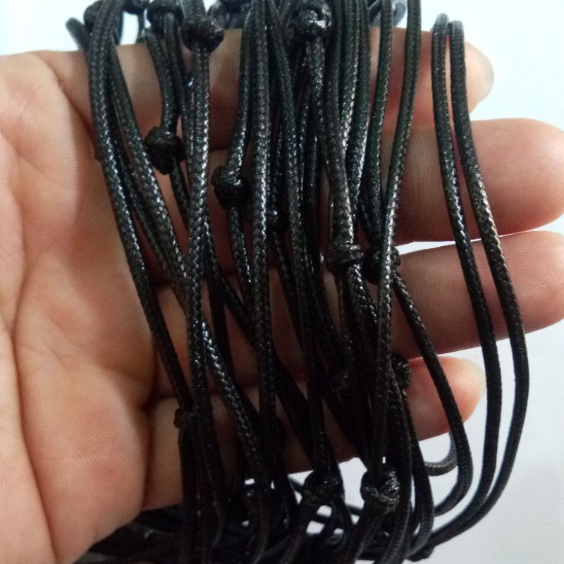 kalung tali korea/ tali hitam tidak luntur