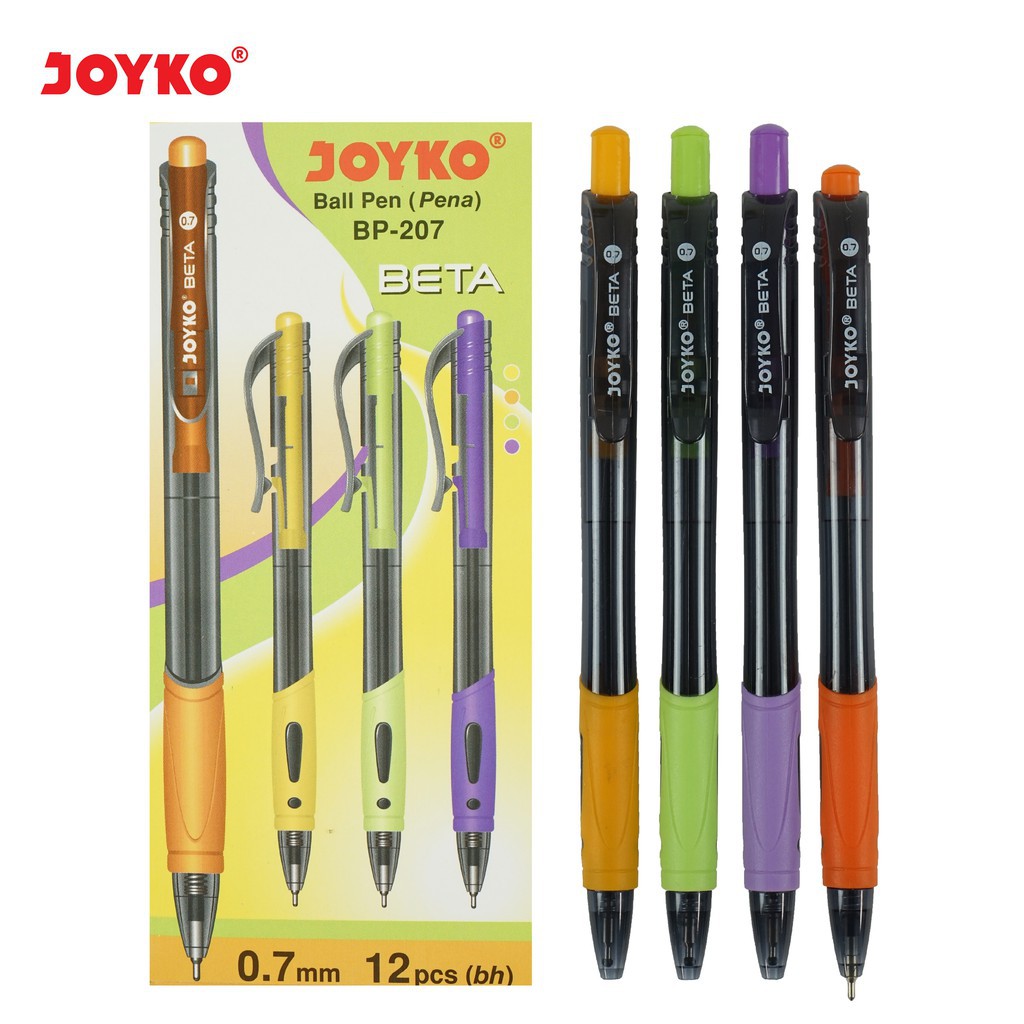 

Pulpen Beta Joyko [BP-207/1 Pack] / Ball Pena Pen Joyko [0.7 mm/1 Pcs] / Ballpoint Hitam Joyko