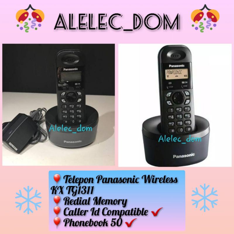 Pesawat Telepon Wireless Panasonic Kx Tg1311 / Kx Tgb110