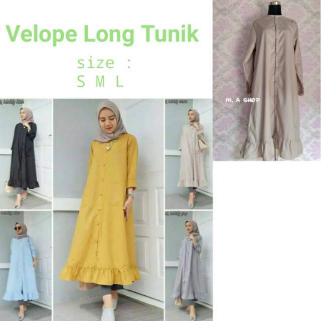 Tunik panjang Katun toyobo