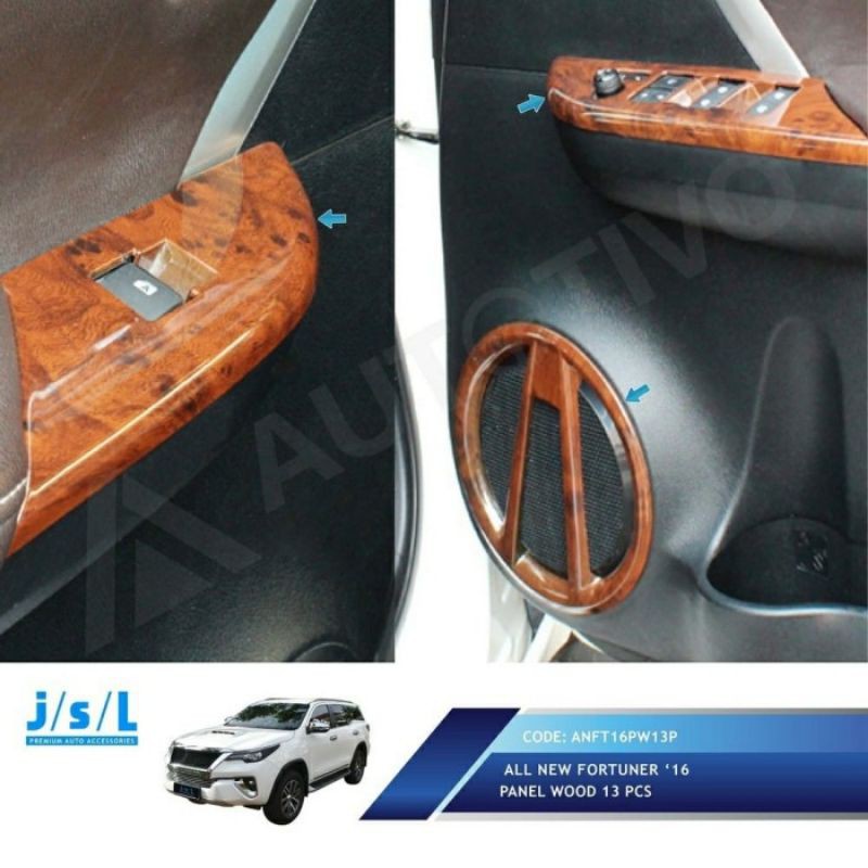 panel wood interior 13 pc all new fortuner jsl