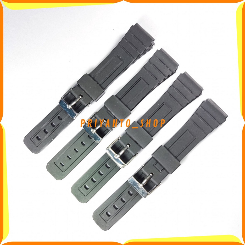 Strap Tali jam tangan Casio F-91W F-94W F-105W F91W F94W F105 Bonus pen