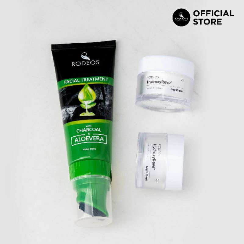 Rodeos Paket Exfoliator HydroxyReve+ Day Cream + Night Cream